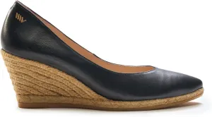 VISCATA Roses Espadrille Leather Wedges Spain Handmade 2  Heel Women's Pumps with Soft, Premium Leather Upper and 100% Natural Jute Midsole for All Occasions: Casual, Work, Party
