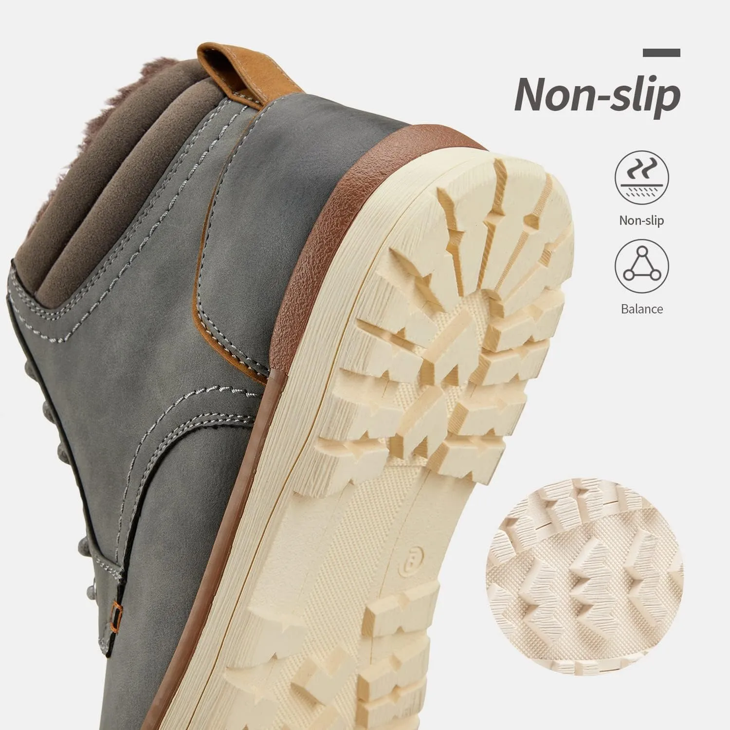 Vostey Men's Boots Hiking Boots Casual Boots for Men