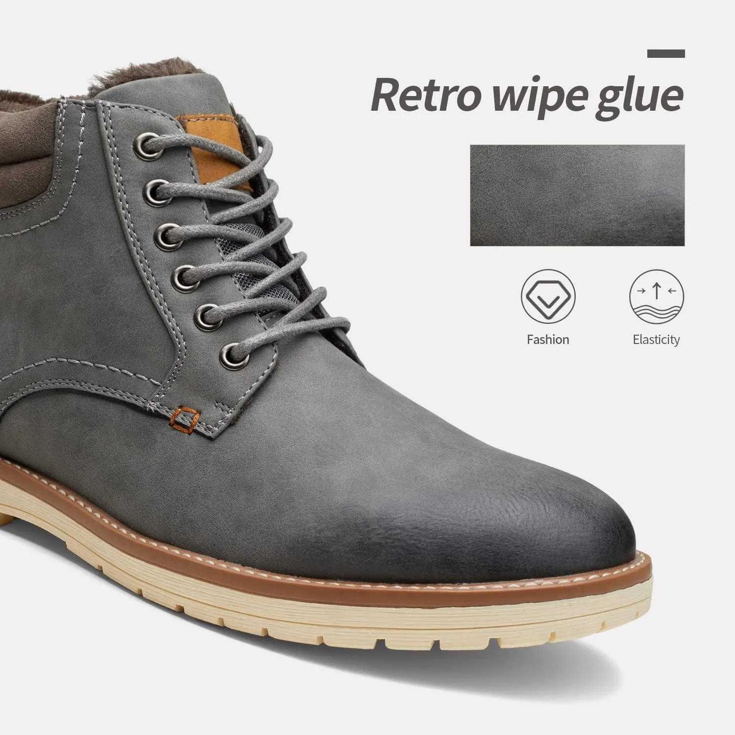 Vostey Men's Boots Hiking Boots Casual Boots for Men