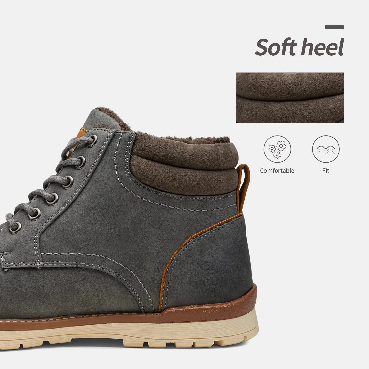 Vostey Men's Boots Hiking Boots Casual Boots for Men