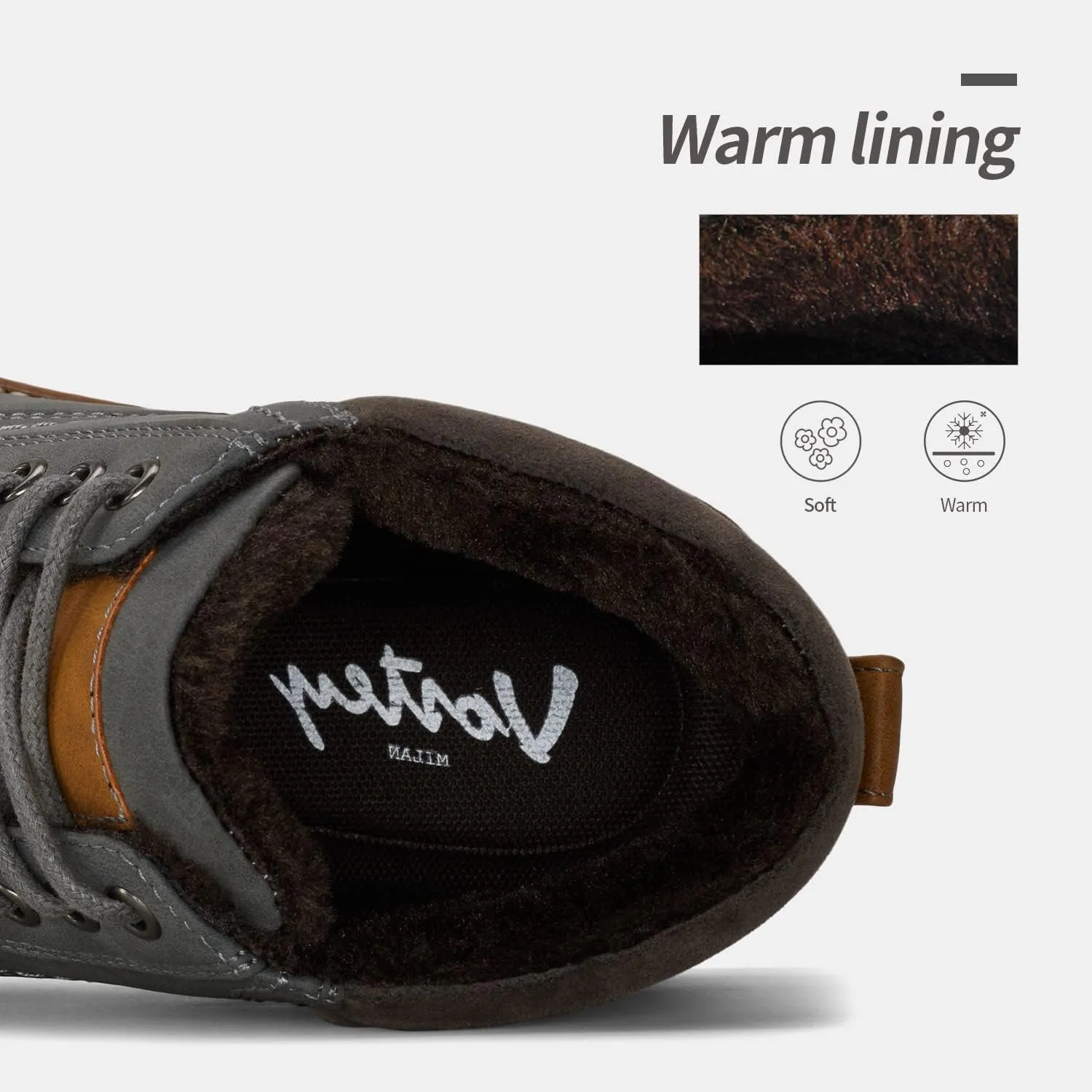 Vostey Men's Boots Hiking Boots Casual Boots for Men