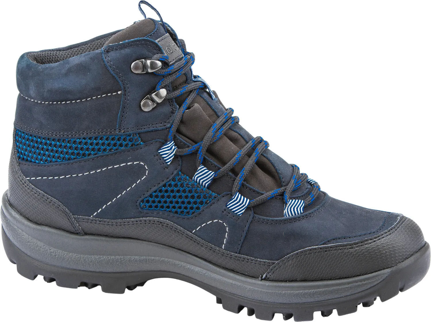 Waldlaufer Ladies Grey and Navy Hiking Boot 471974