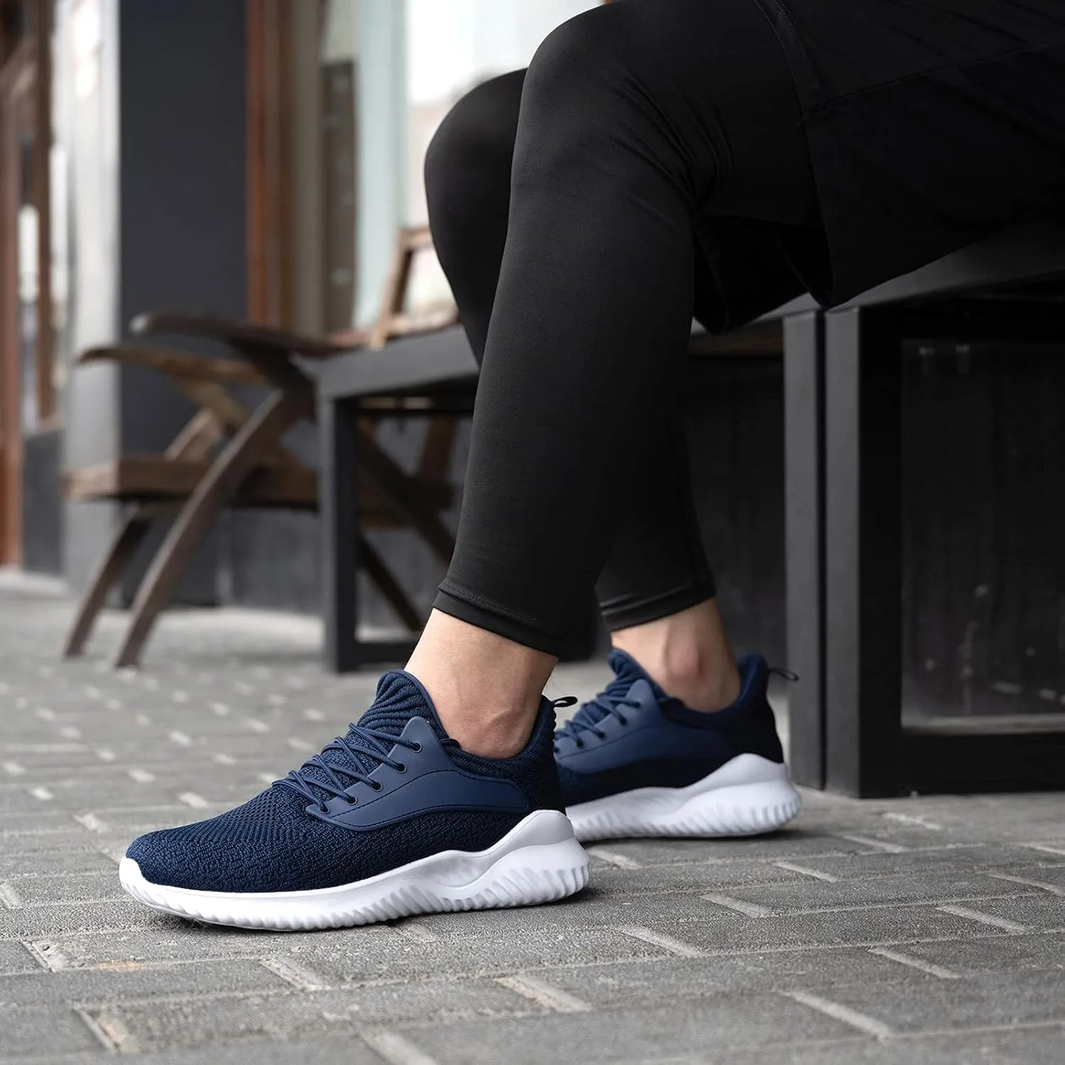 Walking Shoes for Men Sneakers - Slip on Memory Foam Running Tennis Shoes for Athletic Workout Gym Jogging Indoor Outdoor Lightweight Breathable Casual Sneakers