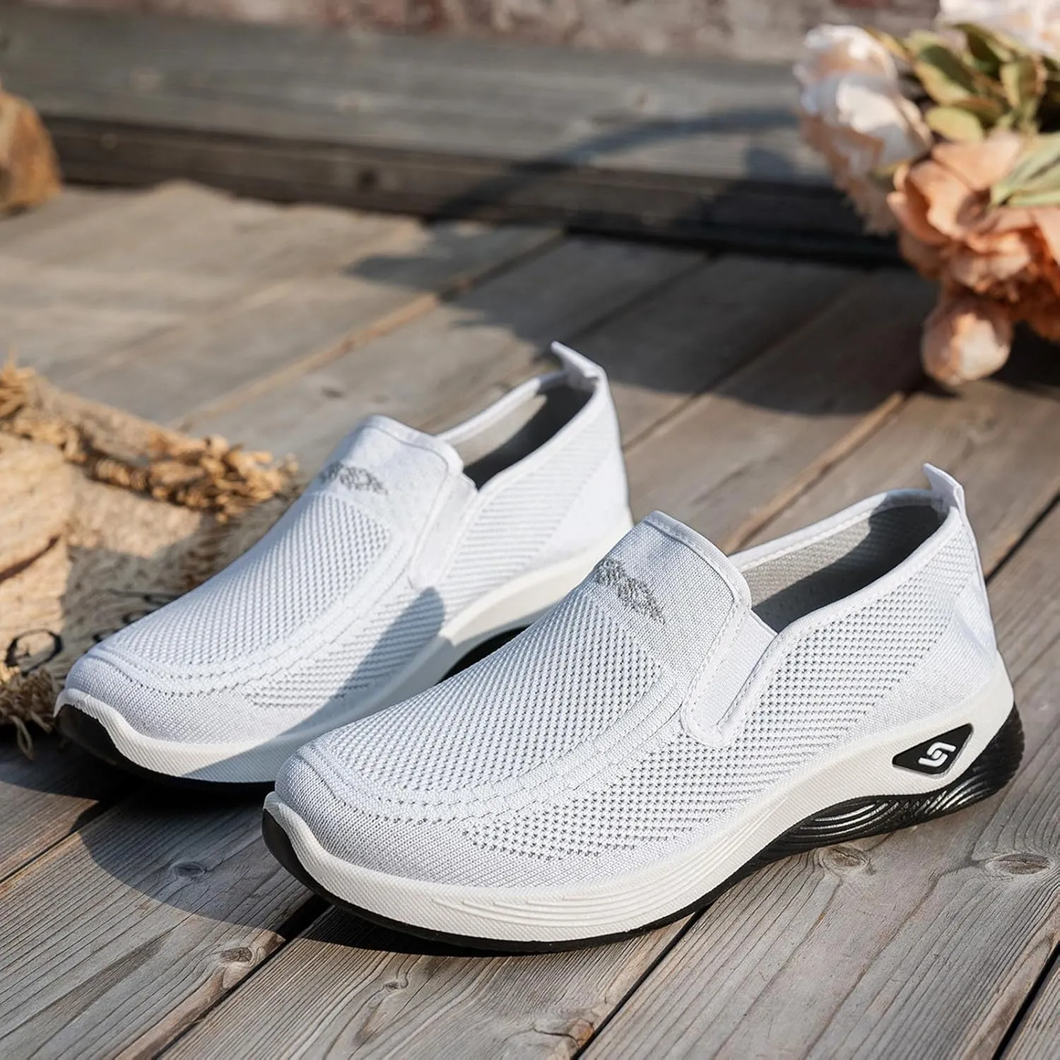 Walking Shoes for Women Walking Slip On Foam Hands Slip in Sneakers Arch Support Shoes for Men Business Casual