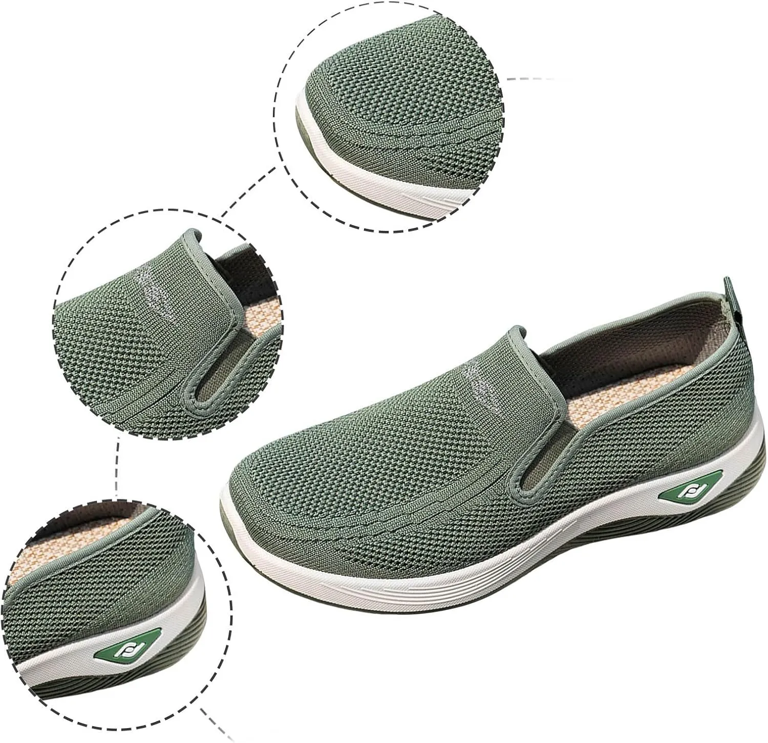 Walking Shoes for Women Walking Slip On Foam Hands Slip in Sneakers Arch Support Shoes for Men Business Casual