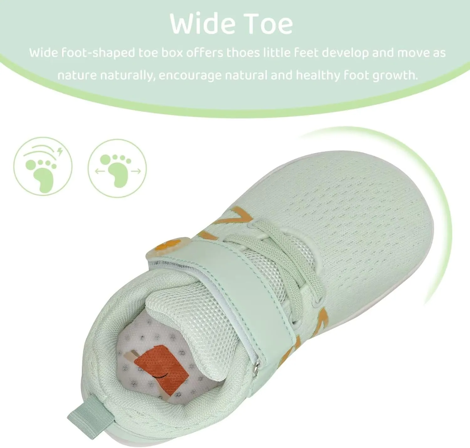 WateLves Toddler Shoes Little Kids Boys Girls Wide Barefoot Shoes Minimalist Walking Sneakers Breathable Lightweight Fit Naturally Zero Drop Sole