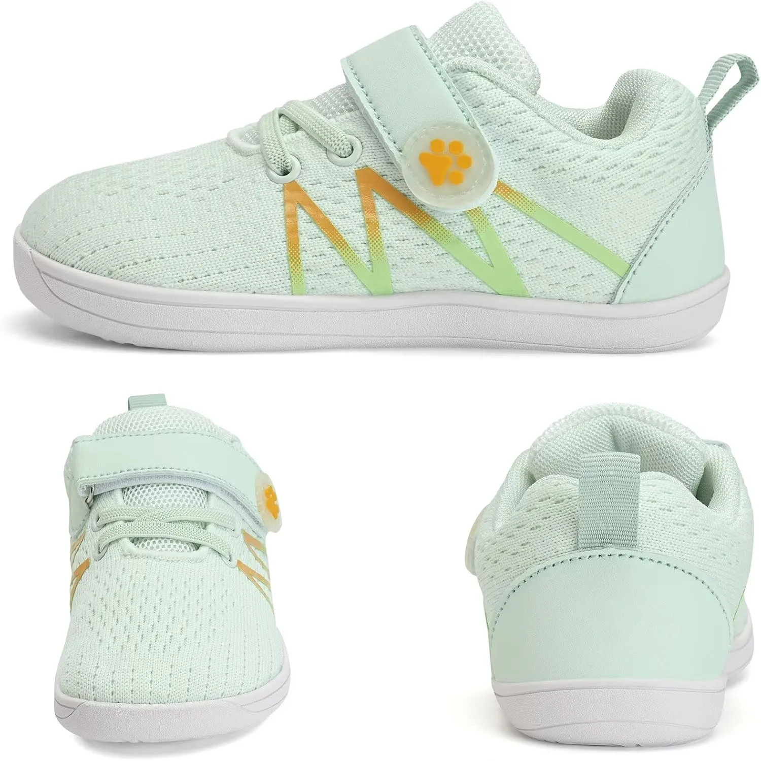 WateLves Toddler Shoes Little Kids Boys Girls Wide Barefoot Shoes Minimalist Walking Sneakers Breathable Lightweight Fit Naturally Zero Drop Sole