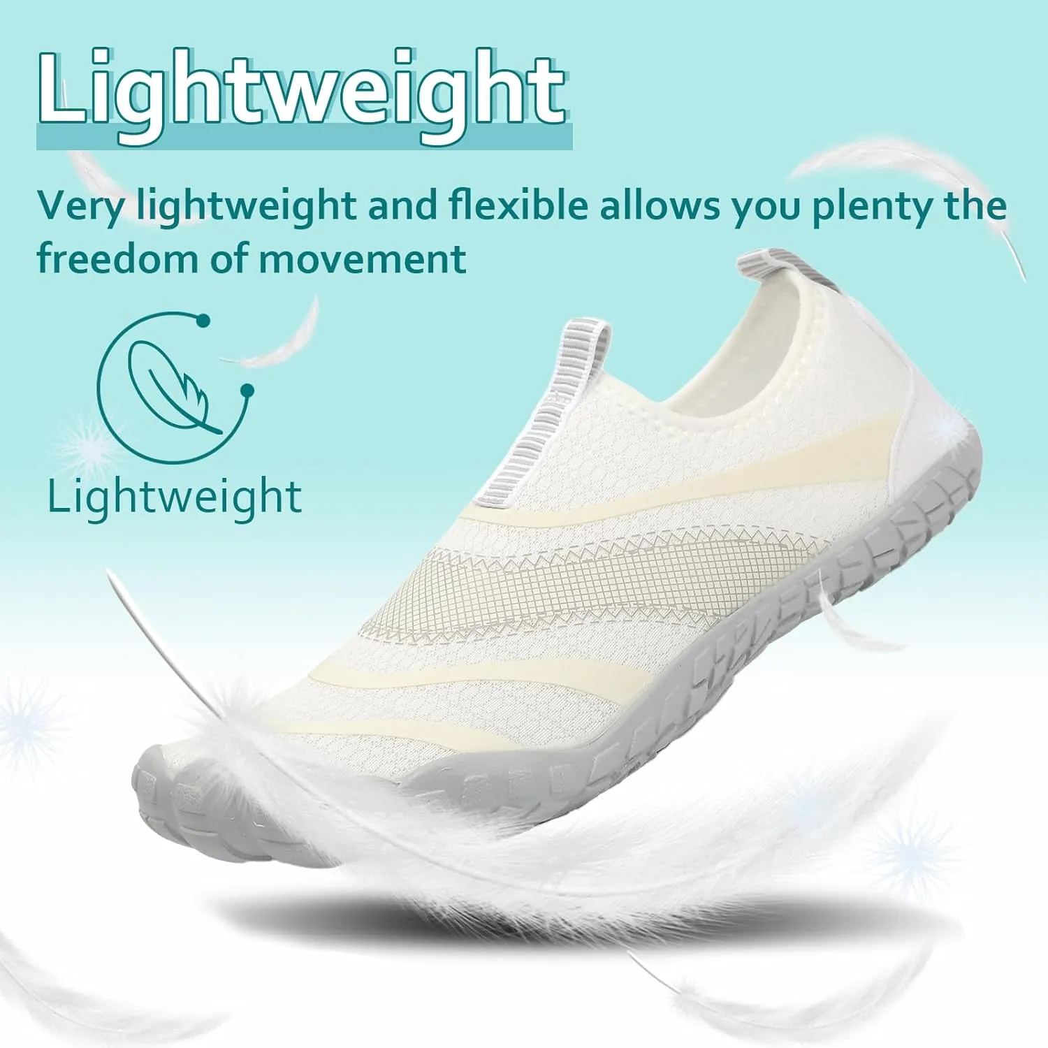 Water Shoes Womens Mens Quick-Dry Aqua Yoga Socks Barefoot Swim Pool Beach Shoes for Walking Hiking Diving Surf Ootdoor Water Sports