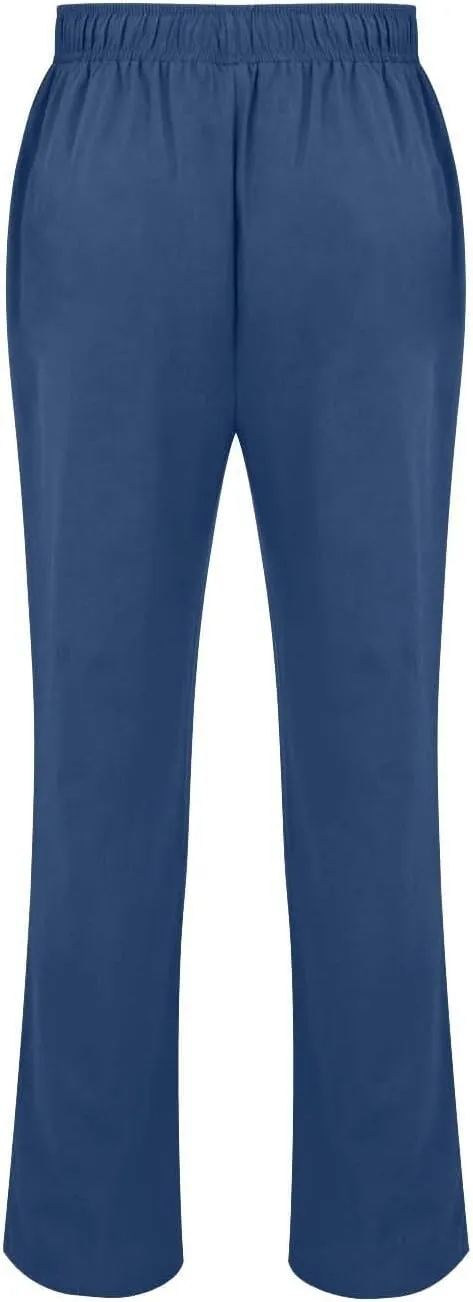White Linen Pants for Men Breathable Casual Pants Cotton Loose Summer Yoga Beach Trousers White Pants for Men Dressy
