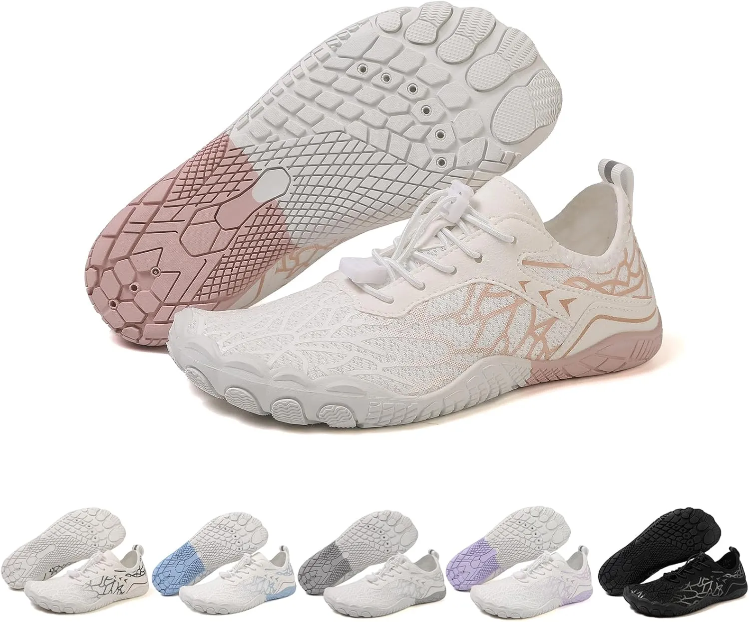 Wide Toe Box Shoes Women Beach Swim Shoes Waterproof Sport Shoe Breathable Slip-on Sneakers Barefoot Minimalist Shoe