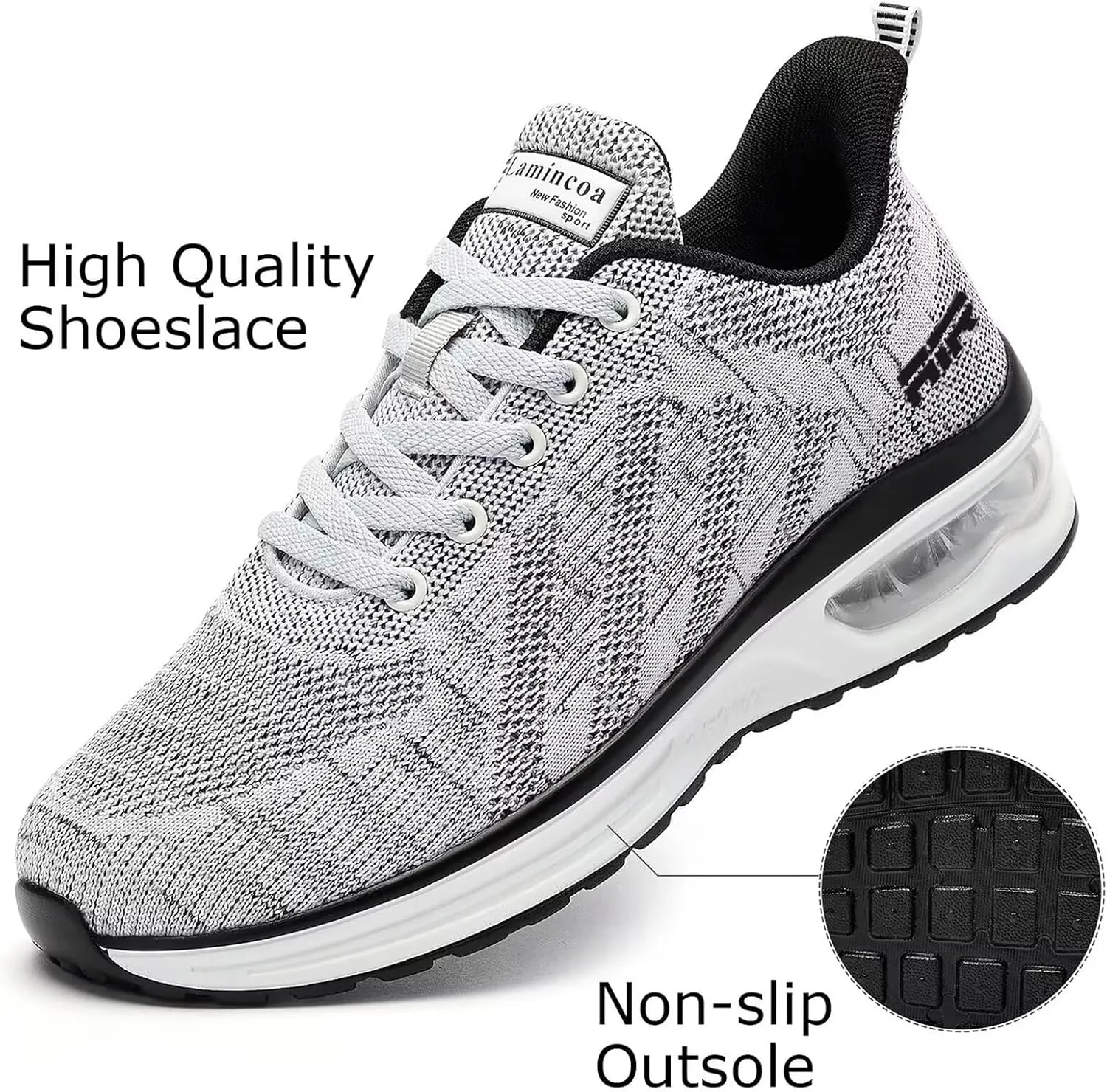 Wide Width Womens Sneakers Air Cushion Running Shoes Walking Tennis Shoes for Women