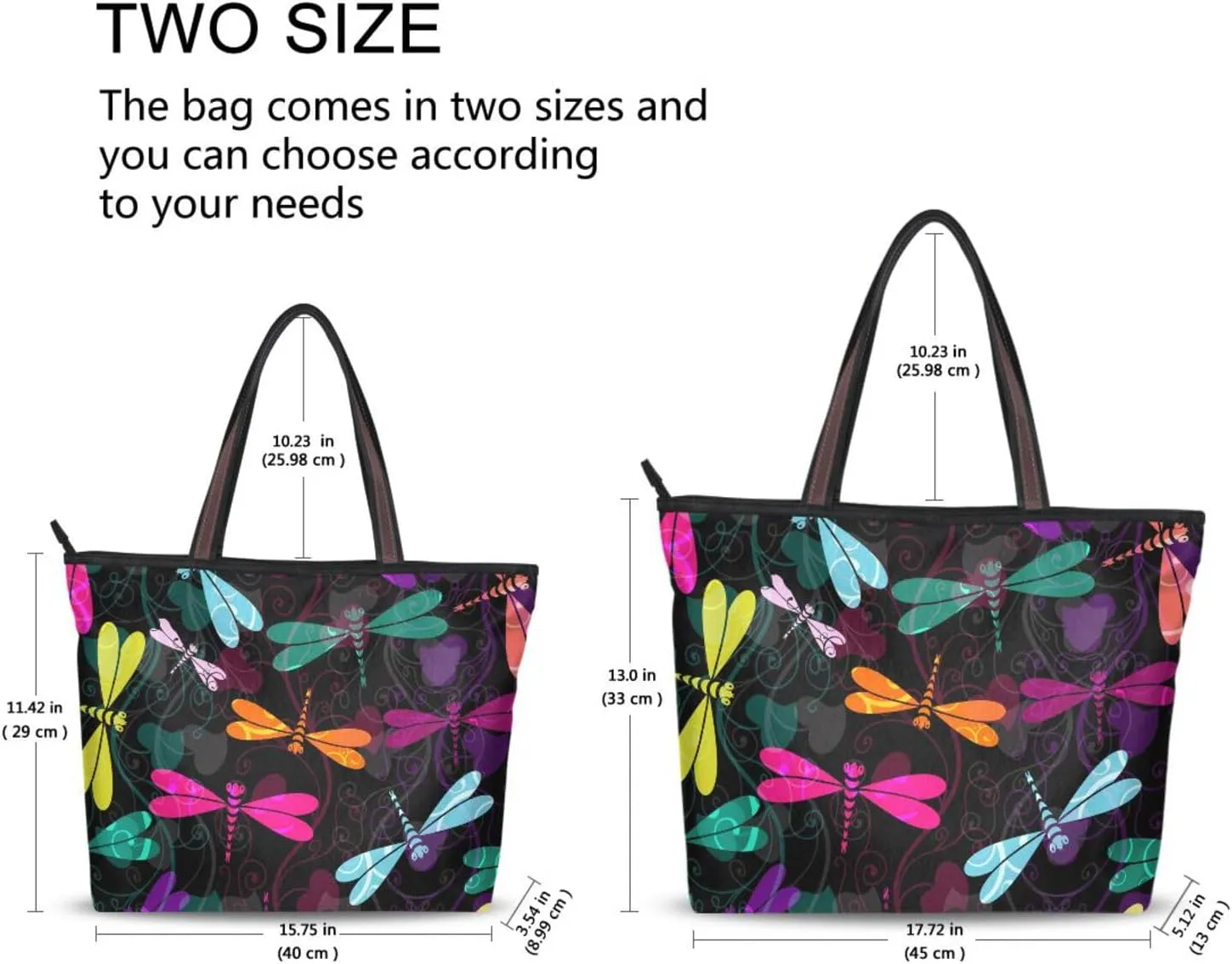 WIHVE Women's Handbag Tote Bag WTop Handle Shoulder Bag for Ladies (Large)