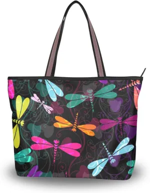 WIHVE Women's Handbag Tote Bag WTop Handle Shoulder Bag for Ladies (Large)