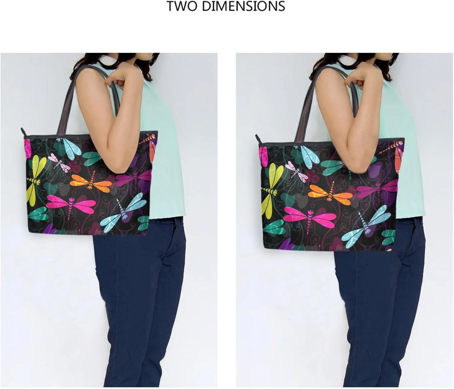 WIHVE Women's Handbag Tote Bag WTop Handle Shoulder Bag for Ladies (Large)
