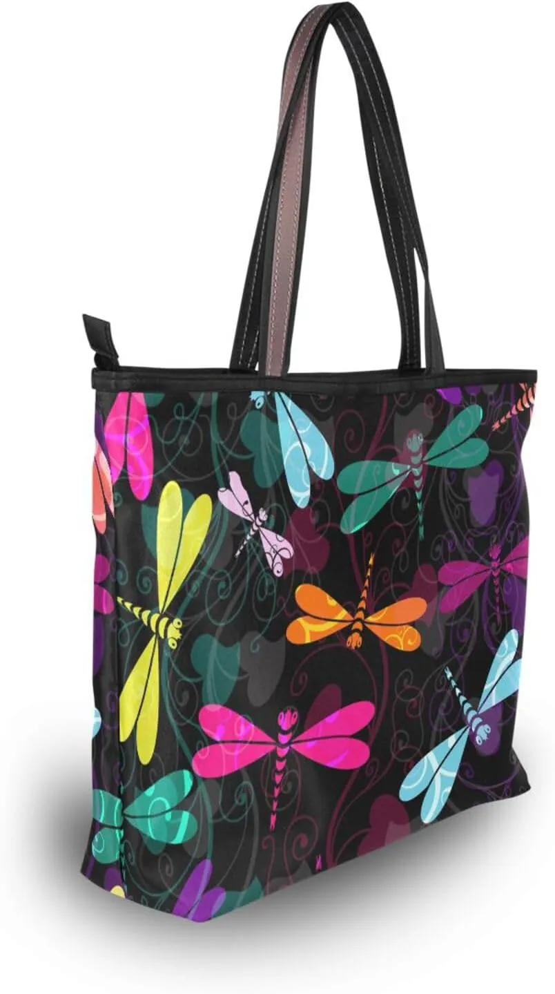 WIHVE Women's Handbag Tote Bag WTop Handle Shoulder Bag for Ladies (Large)
