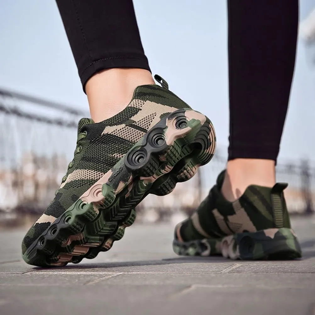 WILTENA Womens Mesh Camouflage Shoes Mens Non Slip Sports Running Tennis Sneakers Walking Shoes