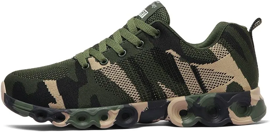 WILTENA Womens Mesh Camouflage Shoes Mens Non Slip Sports Running Tennis Sneakers Walking Shoes