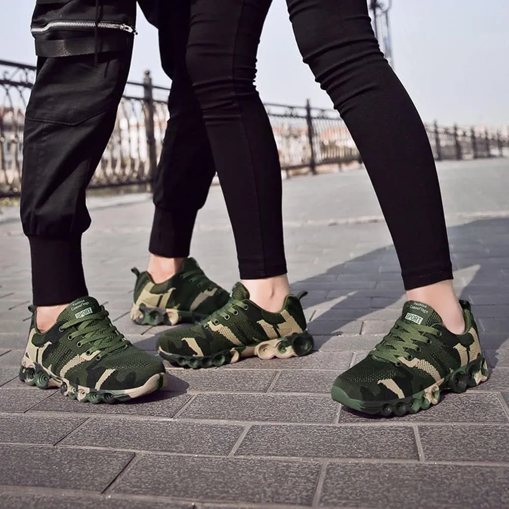 WILTENA Womens Mesh Camouflage Shoes Mens Non Slip Sports Running Tennis Sneakers Walking Shoes