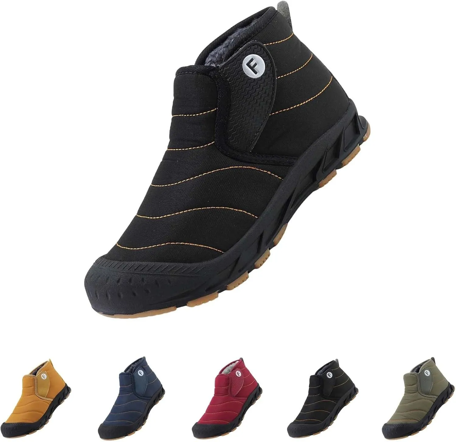 Winter Boots for Women Non Slip Black Snow Boots Women Platform Winter Booties Womens Winter Boots Winter Knee High Boots for Women Waterproof Snow Non Slip