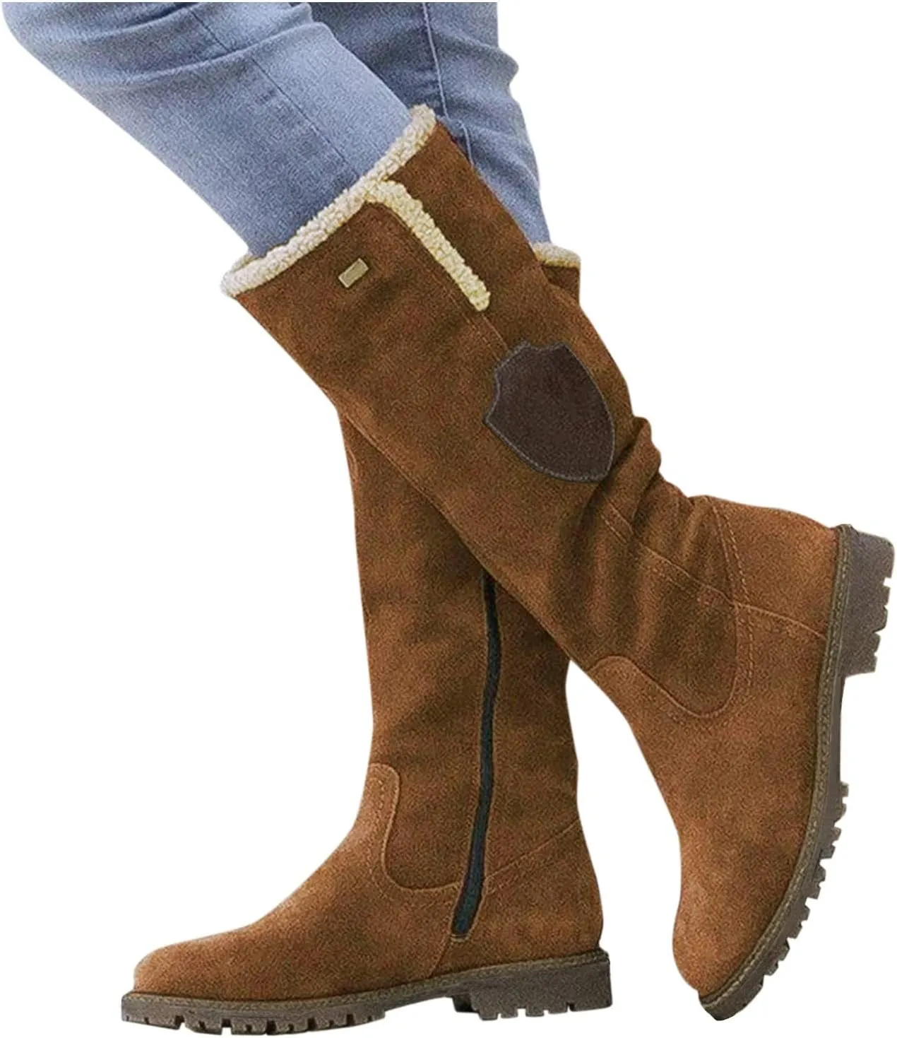Winter Combat Boots for Women Waterproof Snow Non Slip Non Slip Winter Boots Wide Women Winter Boots Size 9 Warm Winter Boots for Women Waterproof Botas De Invierno Tacon Alto Para Mujer Elegantes