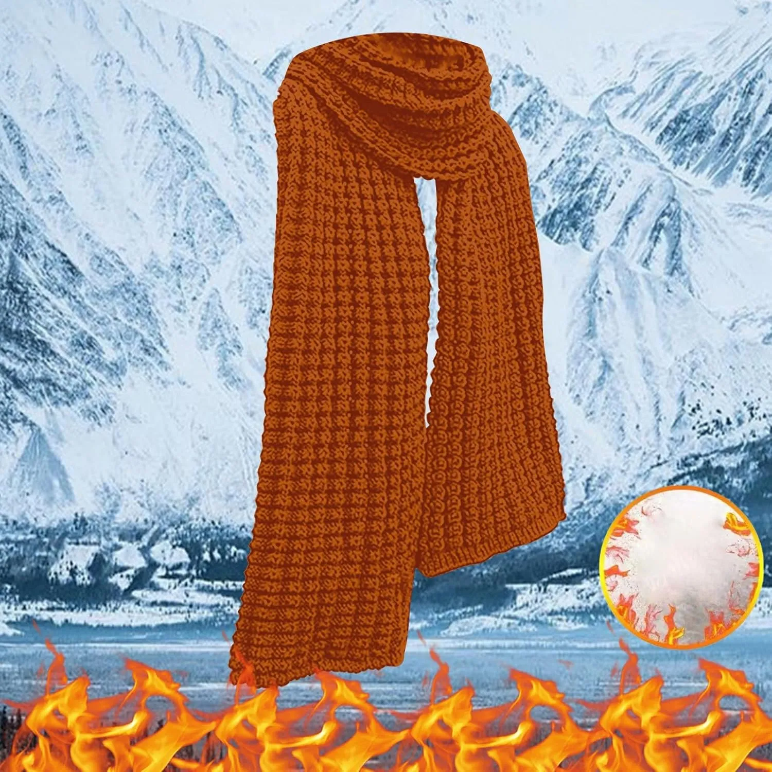 Winter Scarf for Women Big Chunky Scarf Solid Warm Soft Oversized Thick Blanket Scarves Shawl Wool Feel