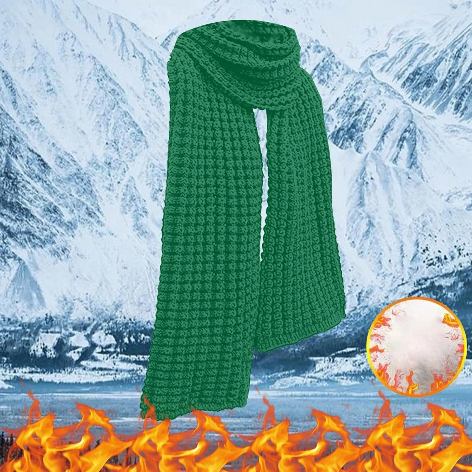 Winter Scarf for Women Big Chunky Scarf Solid Warm Soft Oversized Thick Blanket Scarves Shawl Wool Feel