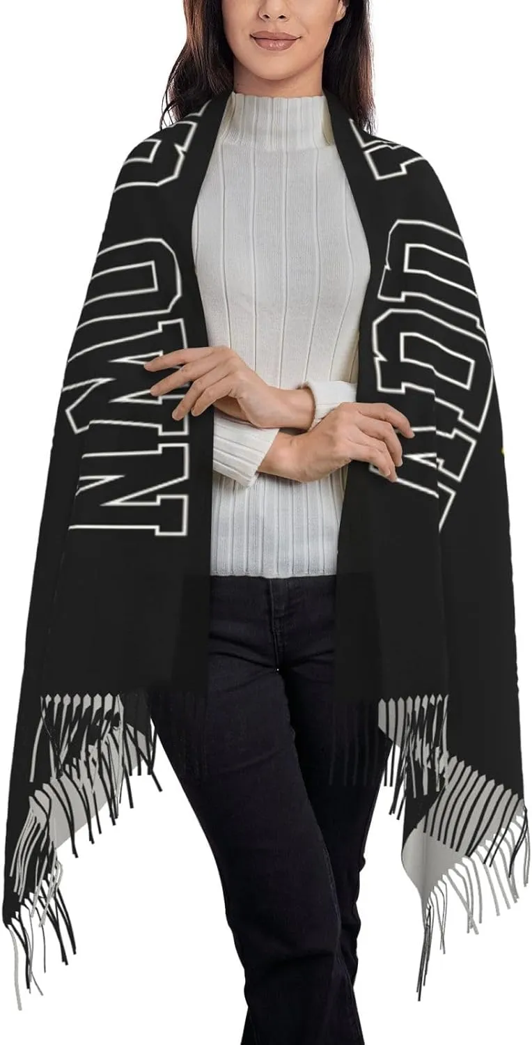 Winter Scarf for Women Men Custom Scarves Personalized Customize Logo Photo Text Name Pashmina Shawl Wrap