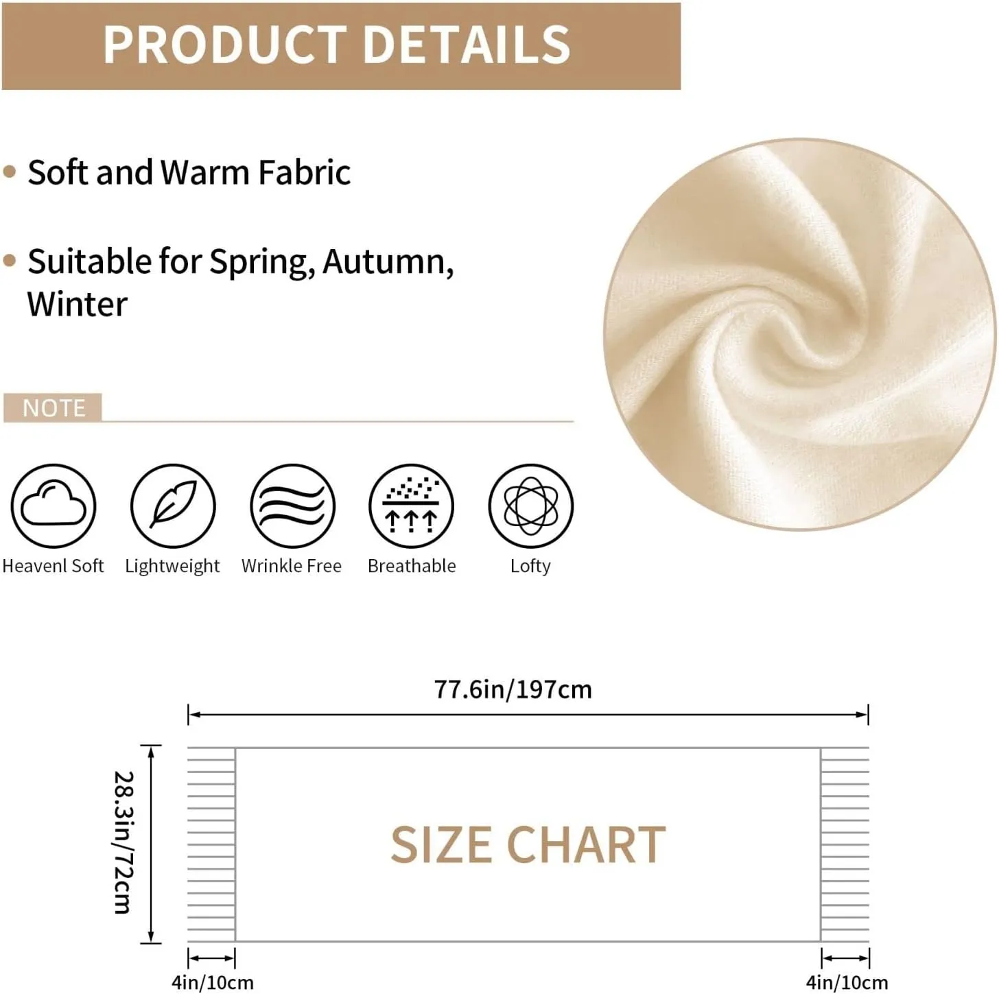 Winter Scarf for Women Men Custom Scarves Personalized Customize Logo Photo Text Name Pashmina Shawl Wrap