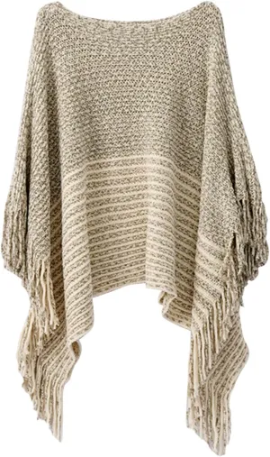 Women Off Shoulder Poncho With Tassels Knitted Shawl Scarf Fringed Wraps Pashminas Sweater Pullover Cape Gifts