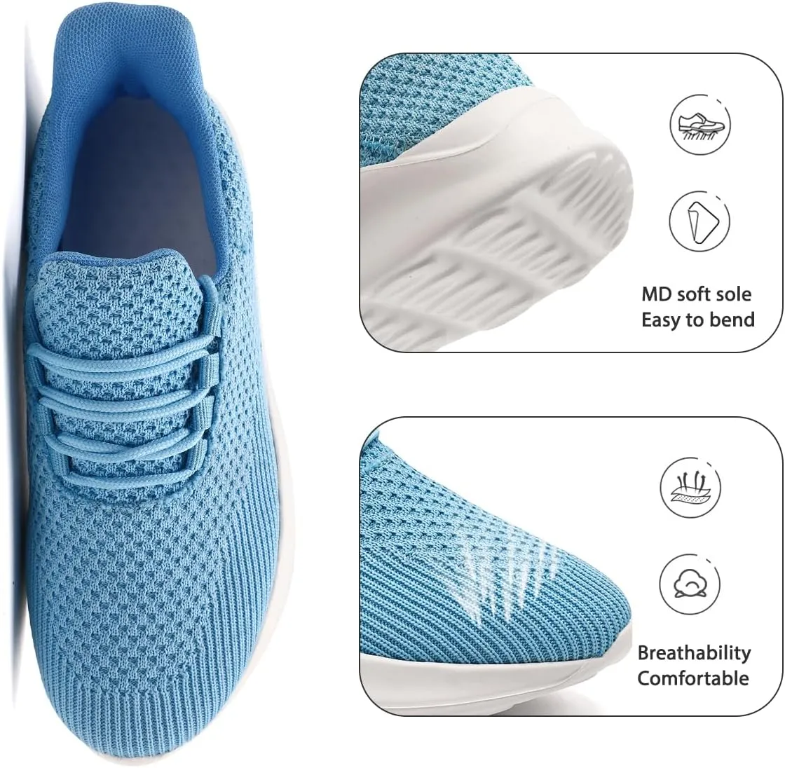 Women Running Shoes Non Slip Gym Workout Shoes Lightweight Breathable Sneakers Walking Tennis Shoes
