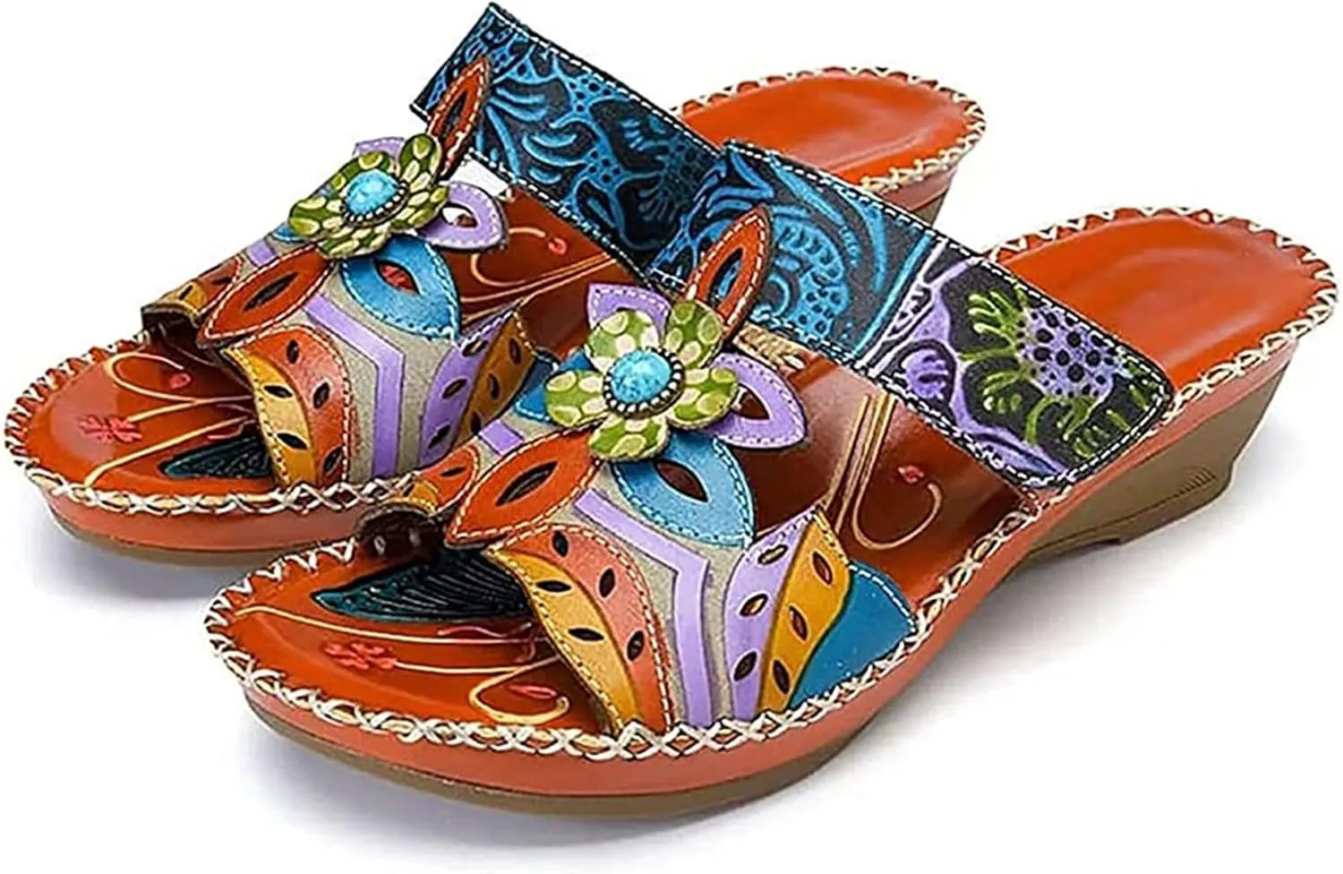 Women Sandals Comfortable Dressy Orthotic Flip Flops Summer Walking Orthopedic Slippers Slide For Flat Feet with Arch Support