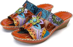 Women Sandals Comfortable Dressy Orthotic Flip Flops Summer Walking Orthopedic Slippers Slide For Flat Feet with Arch Support