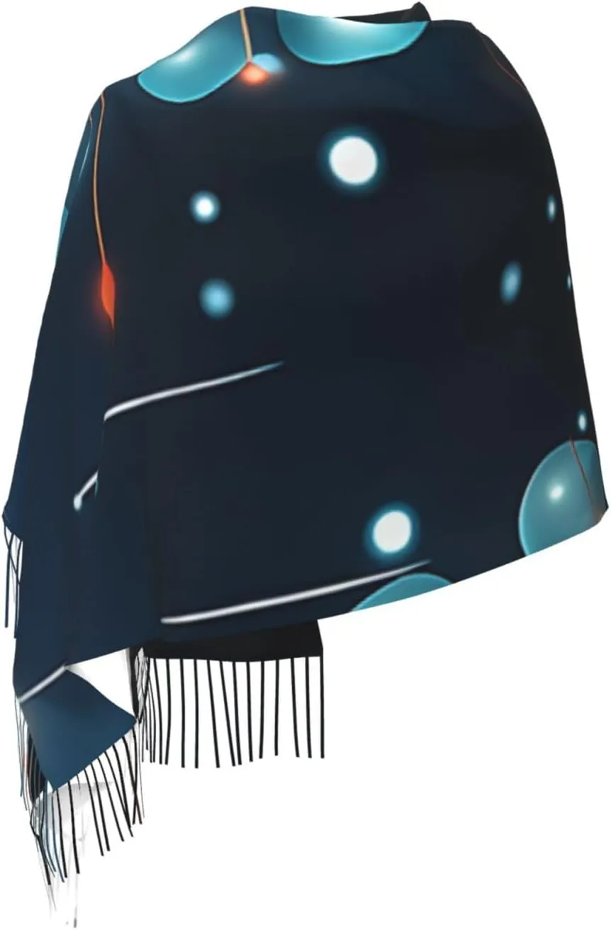 Women Scarf Winter Warm Scarves Super Soft Lightweight Shawl With Fringed Dog with Tie Scarf