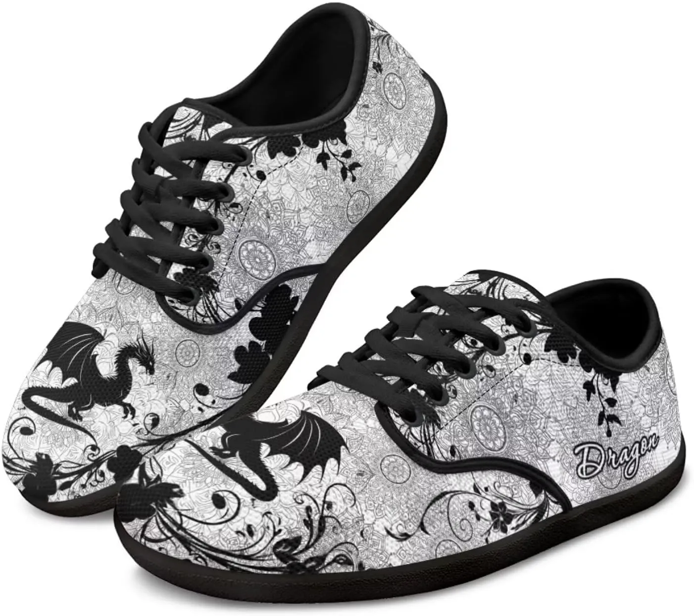 Women's Barefoot Shoes Wide Toe Box Sneakers Lightweight Breathable Lace Up Jogging Footwear