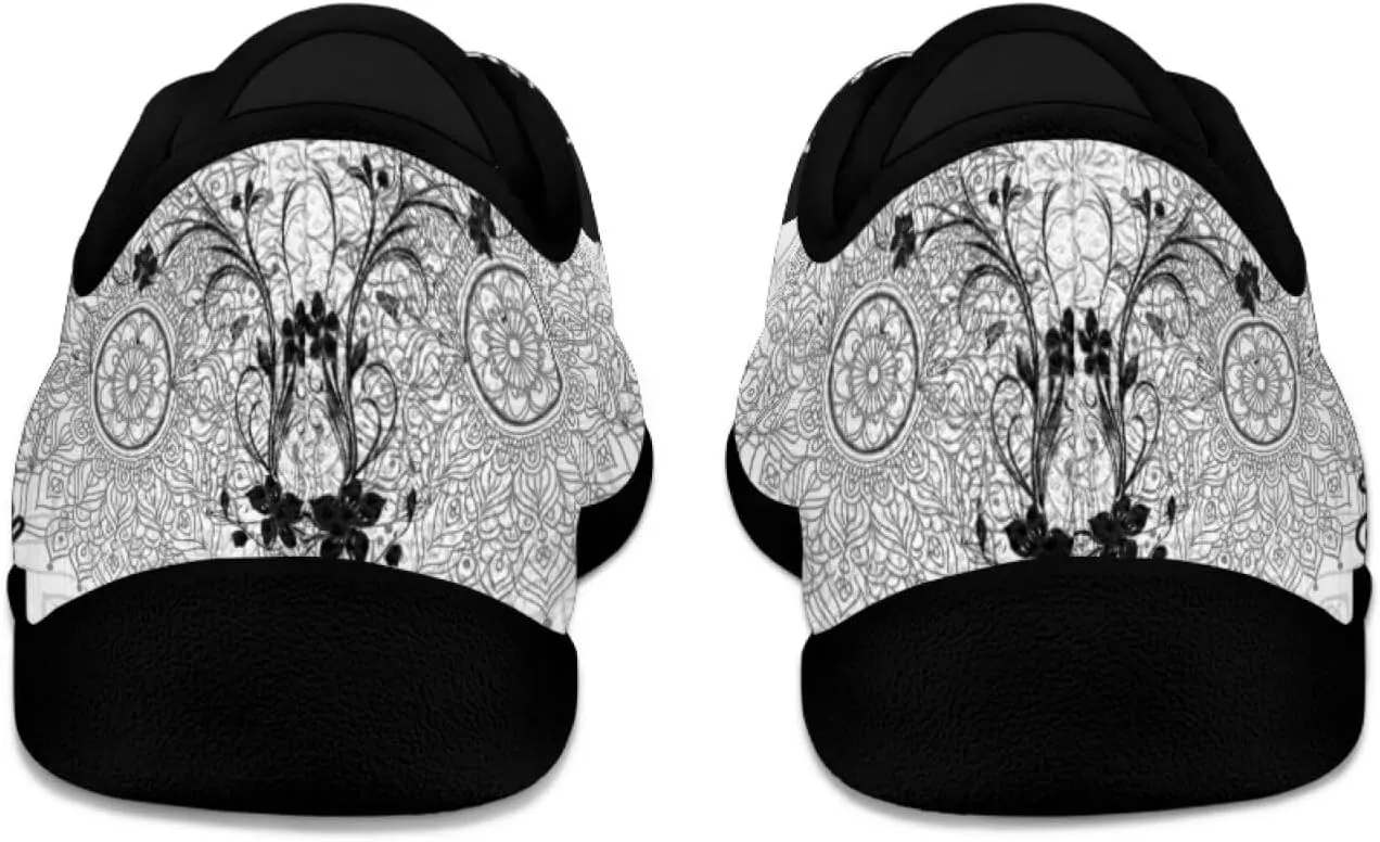 Women's Barefoot Shoes Wide Toe Box Sneakers Lightweight Breathable Lace Up Jogging Footwear