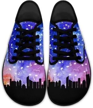 Womens Barefoot Wide Toe Box Sneakers Casual Non Slip Shoes Lightweight Lace Up Walking Workout Footwear