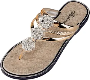 Women's Breathable Beach Flat Sandals Versatile Casual Work Summer Shoes Comfortable Walking Flat Sandals