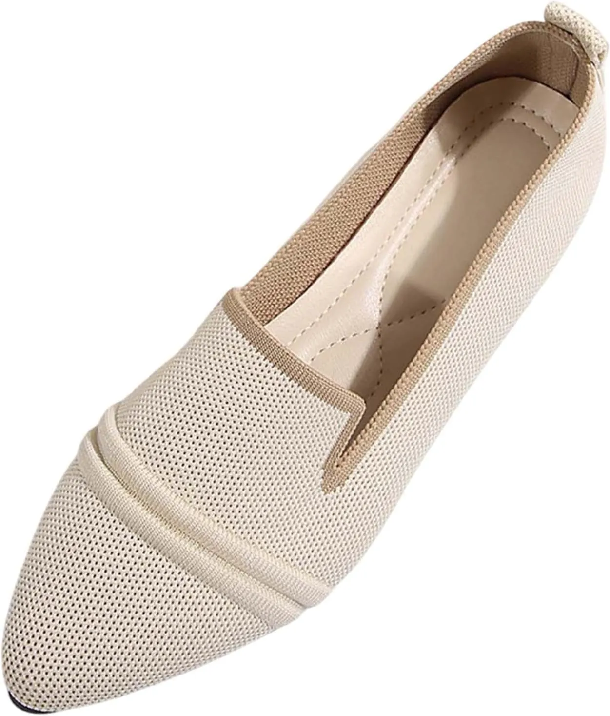 Women's Breathable Comfortable Pointed Toe Casual Shoes for Spring Summer Fashion Flat Walking Slip On Loafers