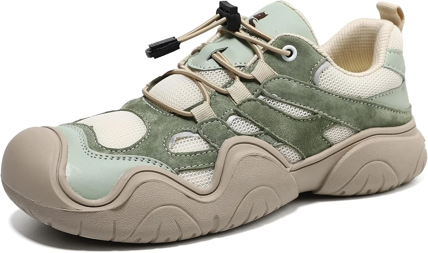 Women's Breathable Low Top Trail Running Hiking Shoes Platform Non-Slip Slip-on Trekking Work Walking Jogging Shoes Casual Outdoor Lightweight Tennis Sneakers