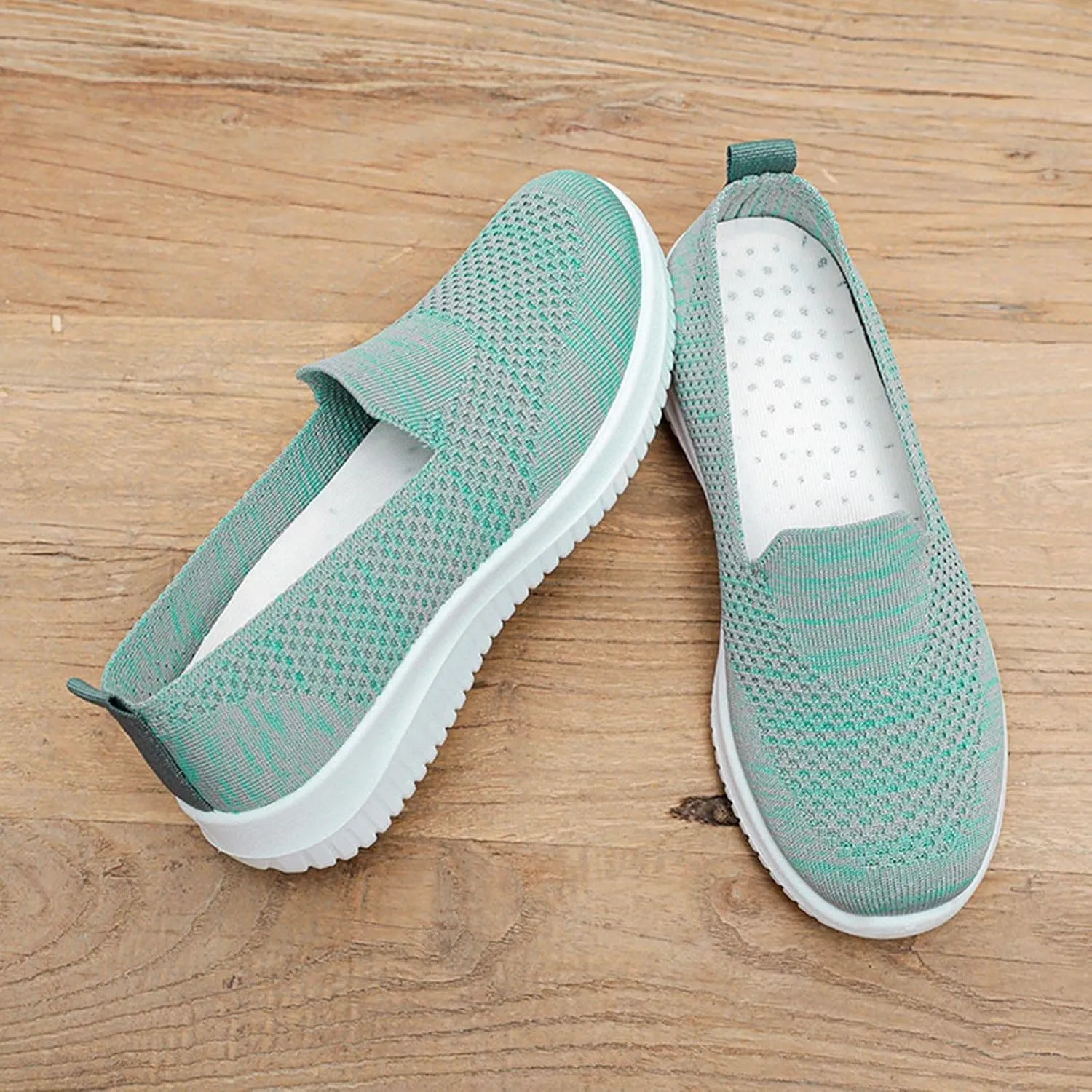 Women's Casual Shoes Breathable Mesh Comfortable Low Heel Daily Wear Summer Stylish Casual Ladies Platform
