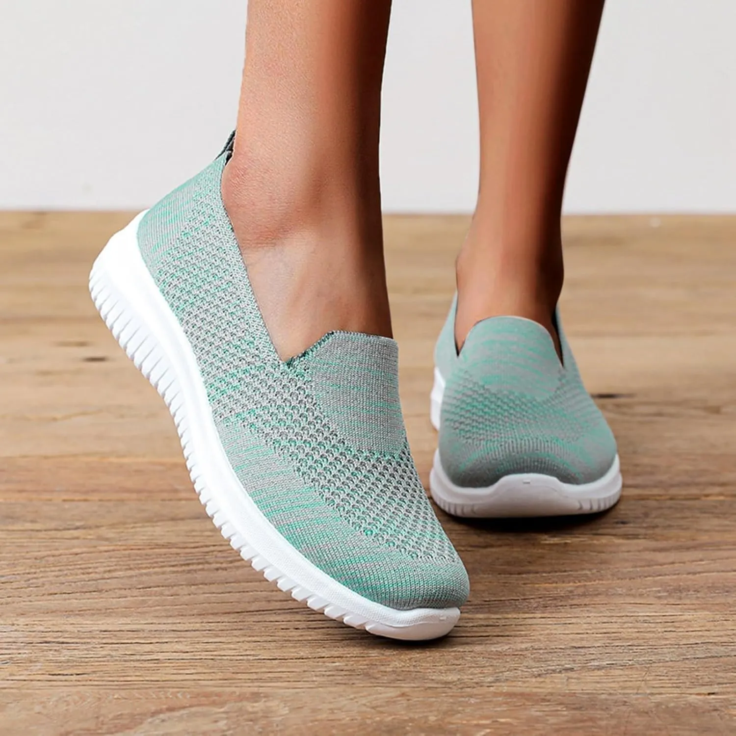Women's Casual Shoes Breathable Mesh Comfortable Low Heel Daily Wear Summer Stylish Casual Ladies Platform