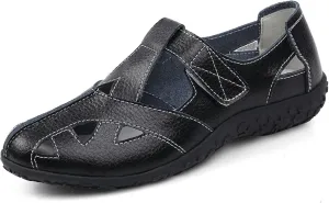Women's Casual Slip On Shoes Comfortable Flat Walking Footwear for Spring Summer Leisure Travel Work Closed Toe