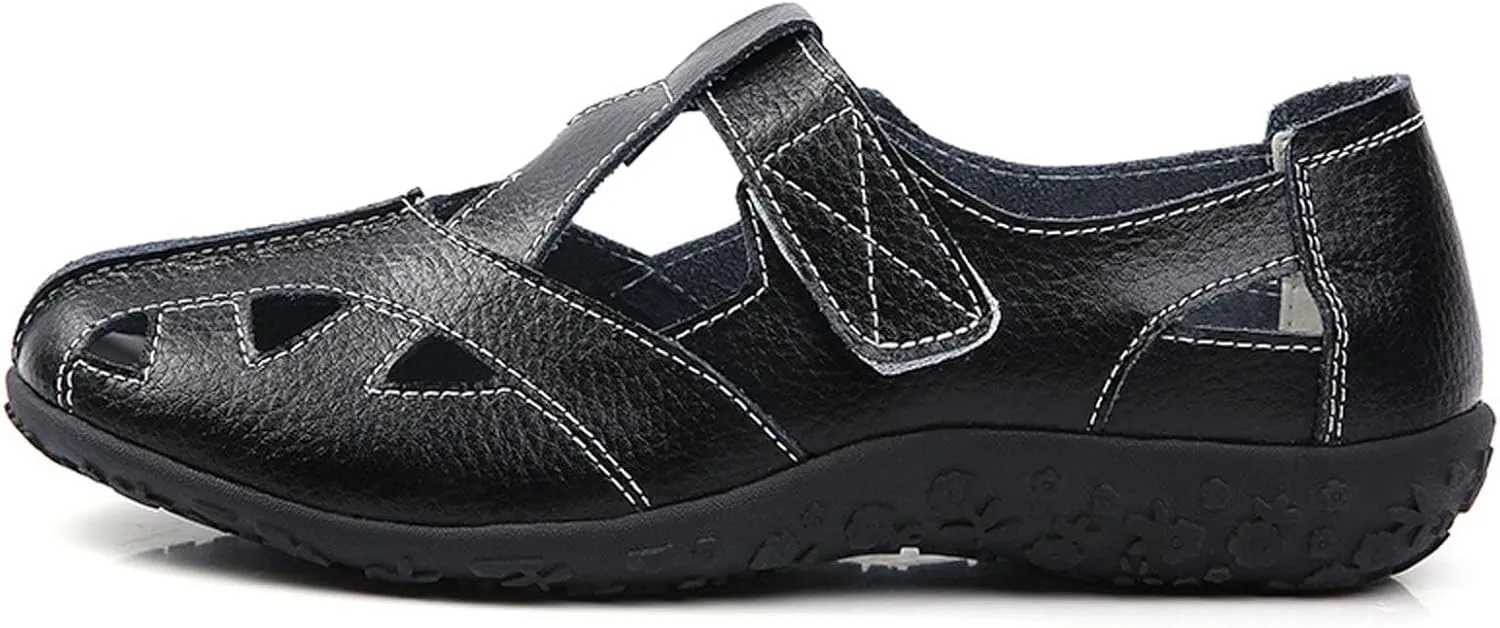 Women's Casual Slip On Shoes Comfortable Flat Walking Footwear for Spring Summer Leisure Travel Work Closed Toe