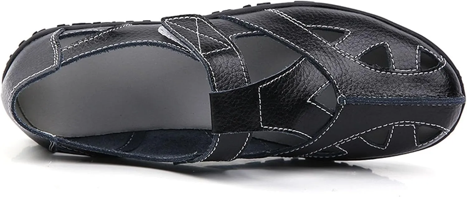 Women's Casual Slip On Shoes Comfortable Flat Walking Footwear for Spring Summer Leisure Travel Work Closed Toe