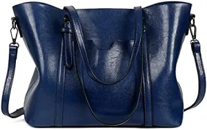 Womens Leather Purses and Handbags Top Handle Satchel Bags Tote Bags Tote Purses for Women (Brown)