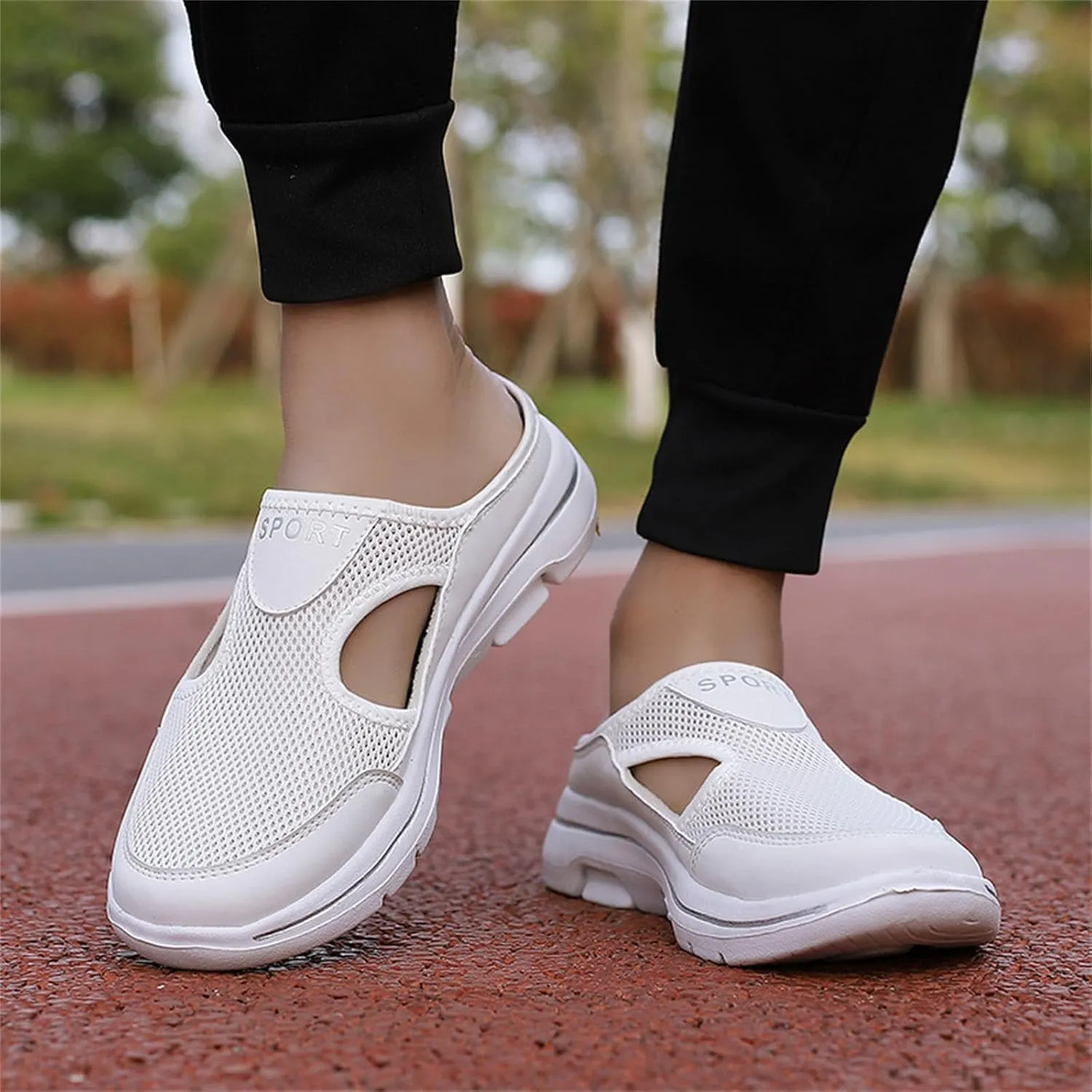 Women's Mules & Clogs Orthopedic Diabetic Mules Lightweight Open Back Shoes Comfort Closed Toe Walking Slides Casual Unisex Slippers Breathable Anti-Skid Sole Shoes
