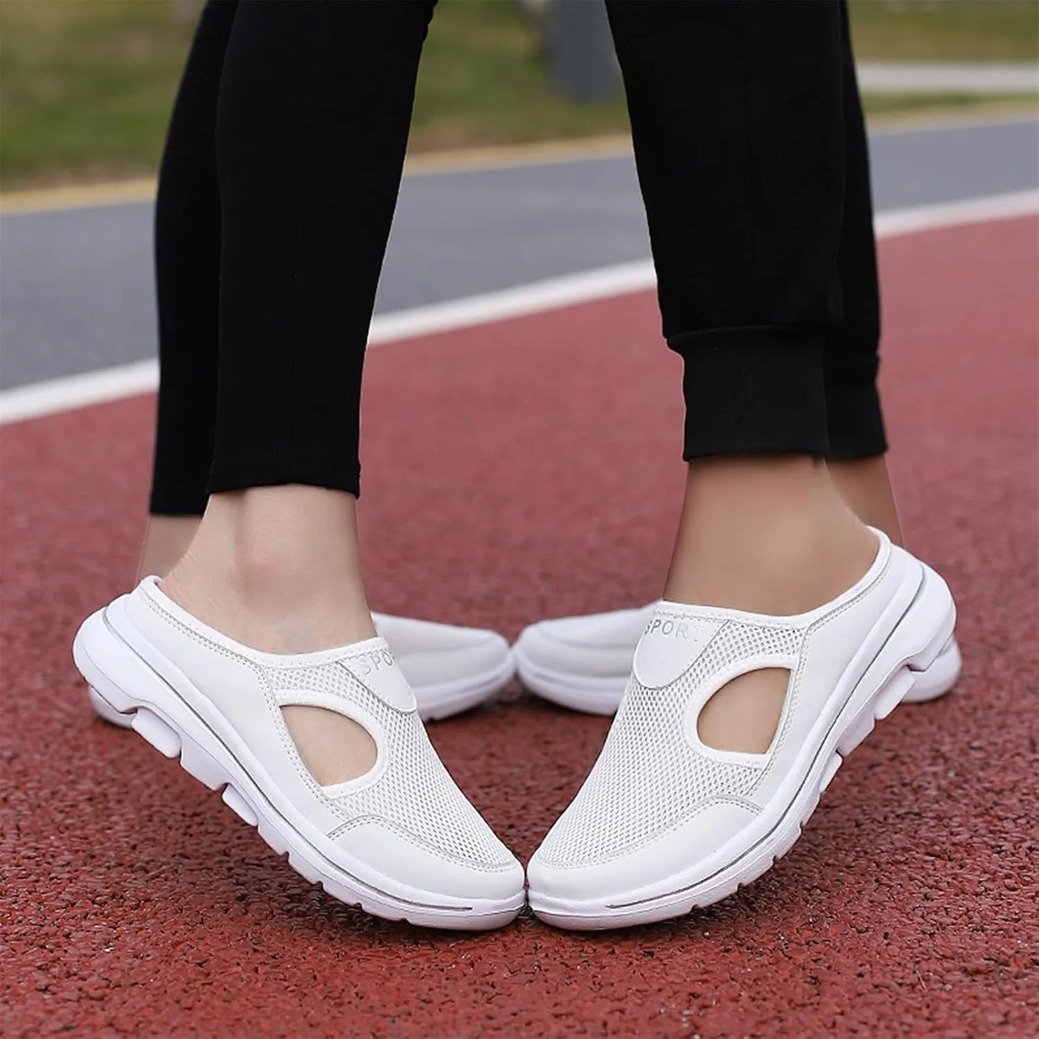 Women's Mules & Clogs Orthopedic Diabetic Mules Lightweight Open Back Shoes Comfort Closed Toe Walking Slides Casual Unisex Slippers Breathable Anti-Skid Sole Shoes