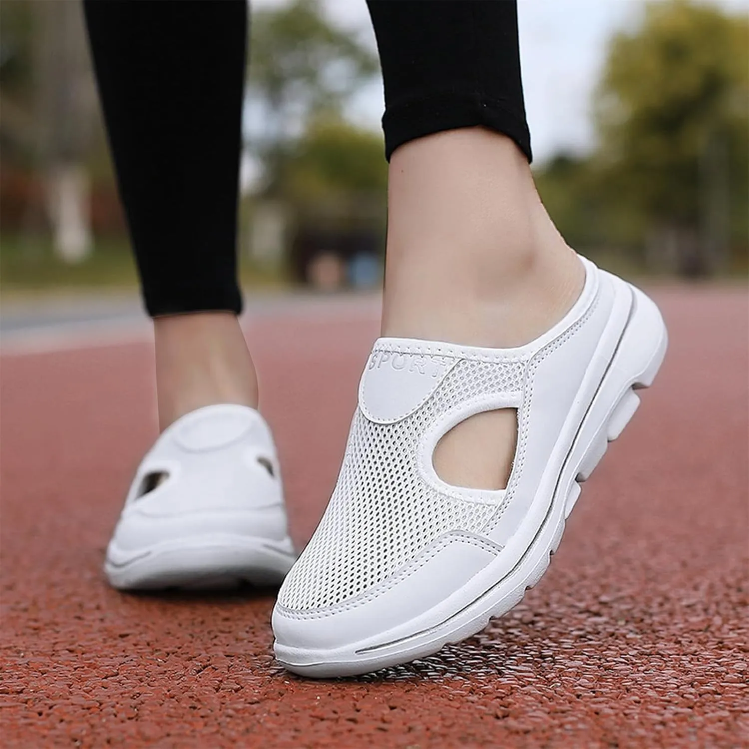 Women's Mules & Clogs Orthopedic Diabetic Mules Lightweight Open Back Shoes Comfort Closed Toe Walking Slides Casual Unisex Slippers Breathable Anti-Skid Sole Shoes
