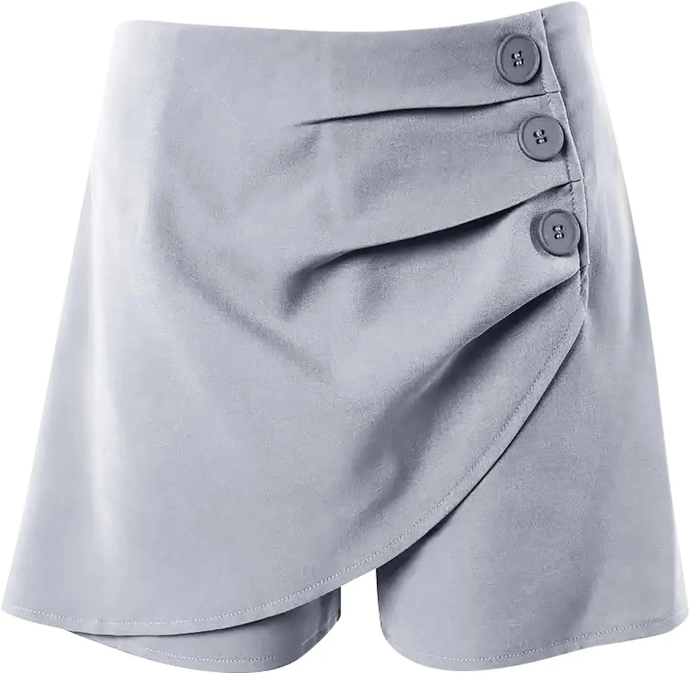 Women's Pleated Skirts Shorts Classic Slim Fit Side Button High Waisted Athletic Shorts Trendy Casual Tennis Shirts