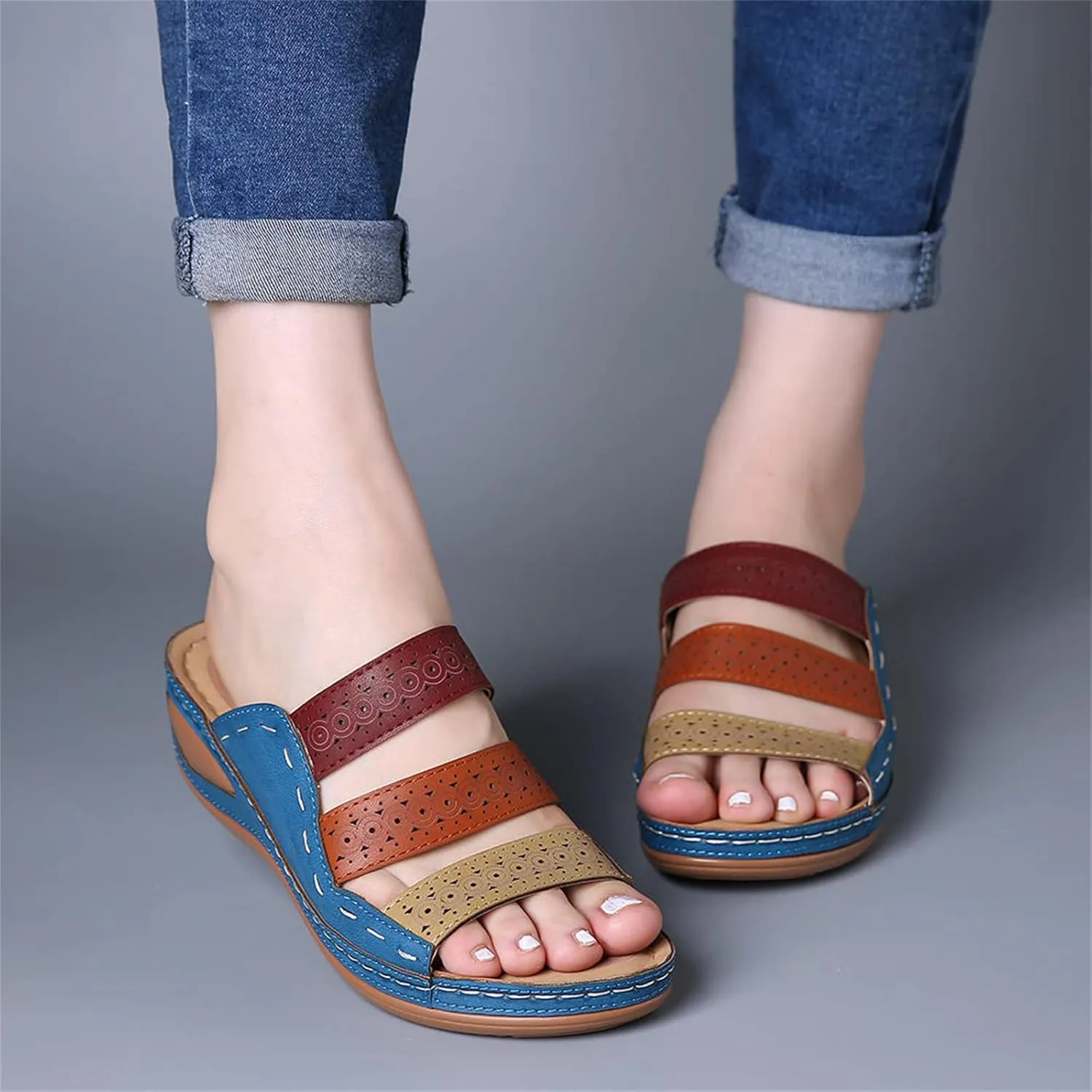 Women's Sandals Comfortable Cute Orthopedic Slippers Arch Support Flip Flops Soft Dressy Summer Beach Orthotic Slides 20234